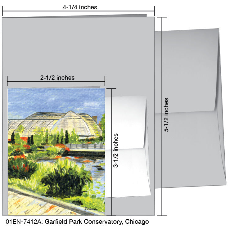 Garfield Park Conservatory, Chicago, Greeting Card (7412A)