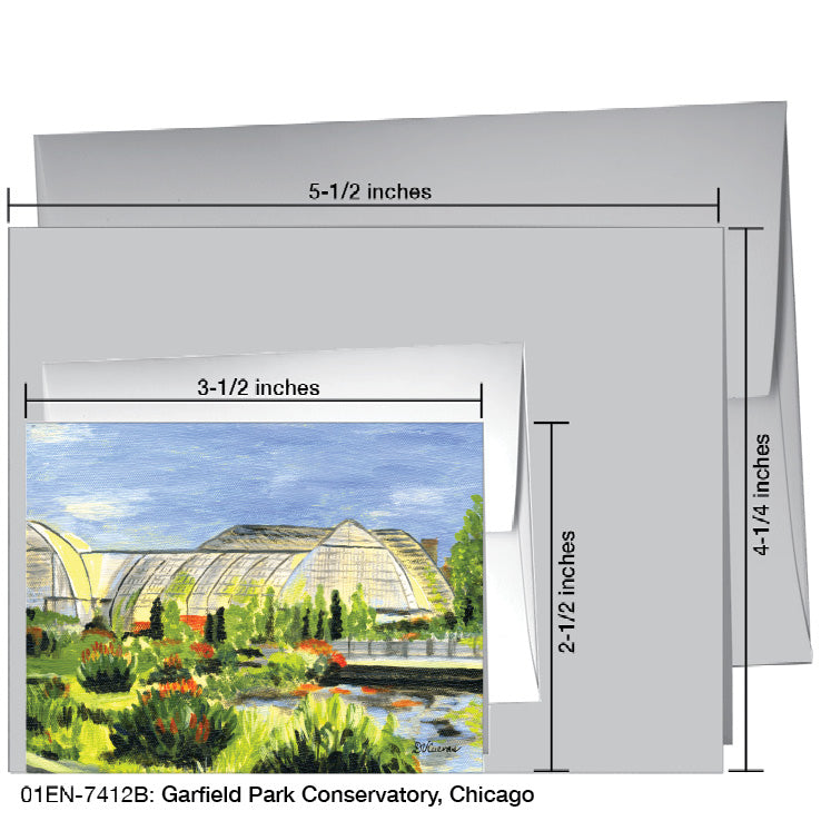 Garfield Park Conservatory, Chicago, Greeting Card (7412B) - Arte House