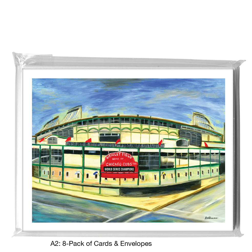 Wrigley Field, Chicago, Greeting Card (7418B) - Arte House
