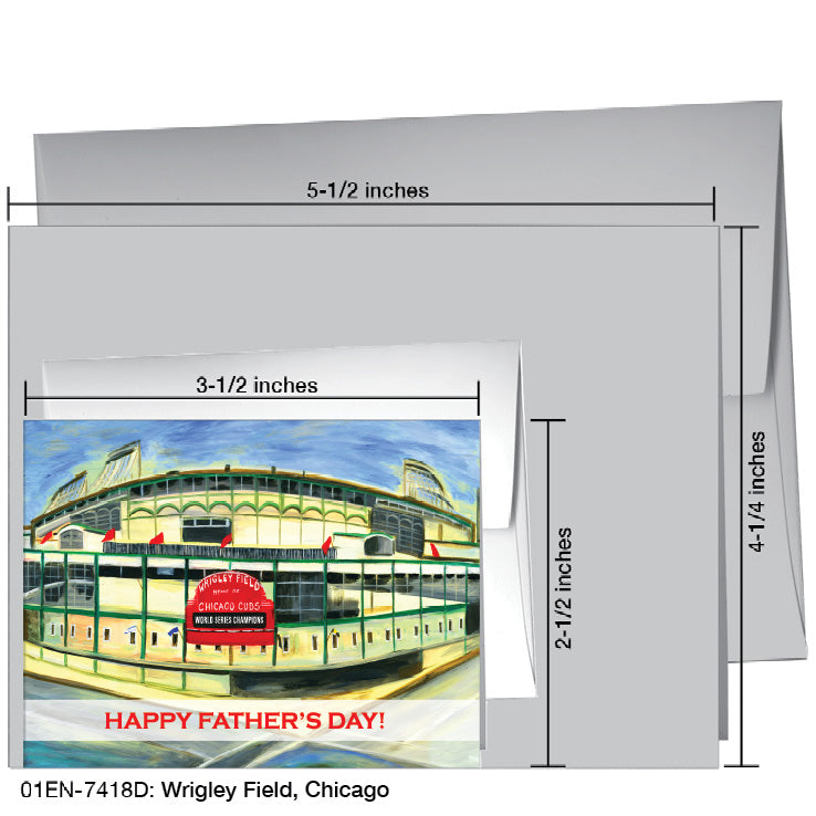 Wrigley Field, Chicago, Greeting Card (7418D) - Arte House