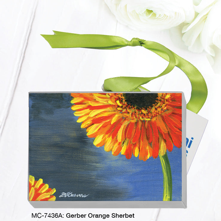 Gerber Orange Sherbet, Mini Canvas (MC-7436B) - Arte House