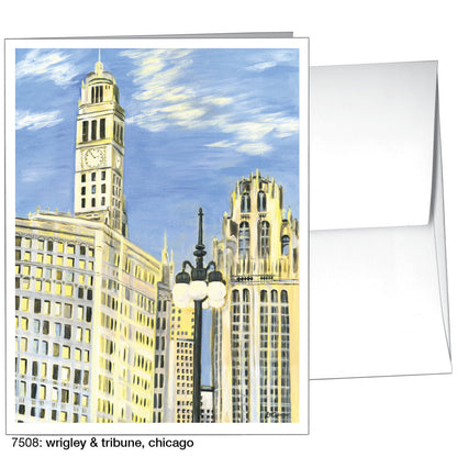 Wrigley & Tribune, Chicago, Greeting Card (7508A)