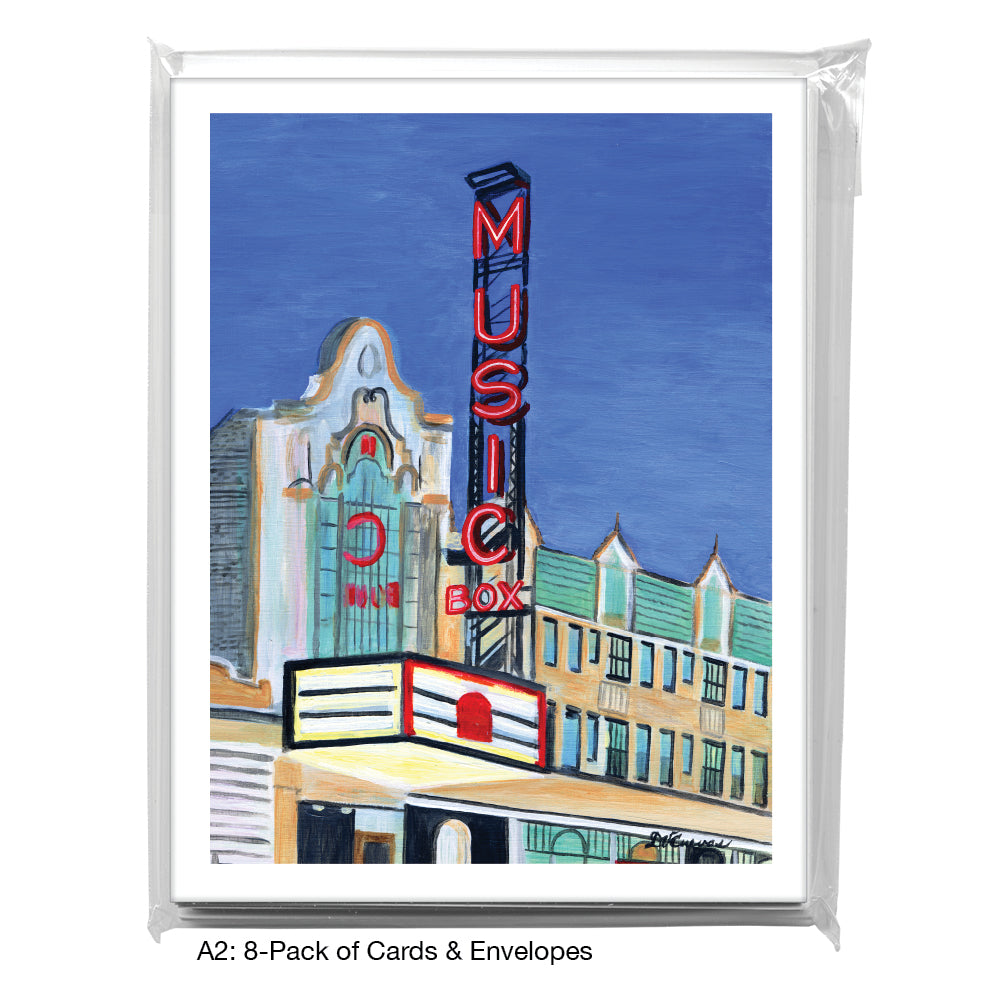 Music Box Theater, Chicago, Greeting Card (7519A)