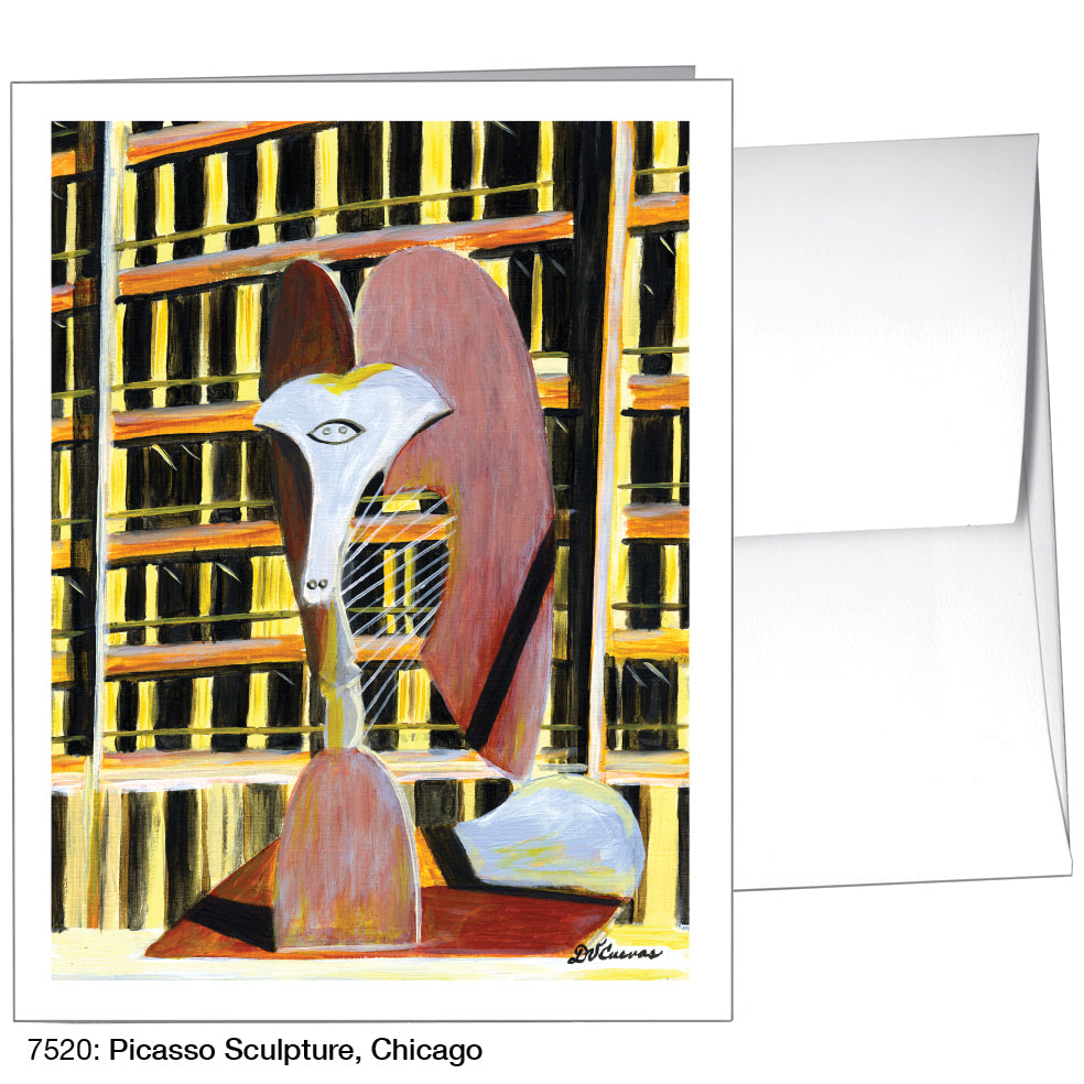 Picasso Sculpture, Chicago, Greeting Card (7520A)