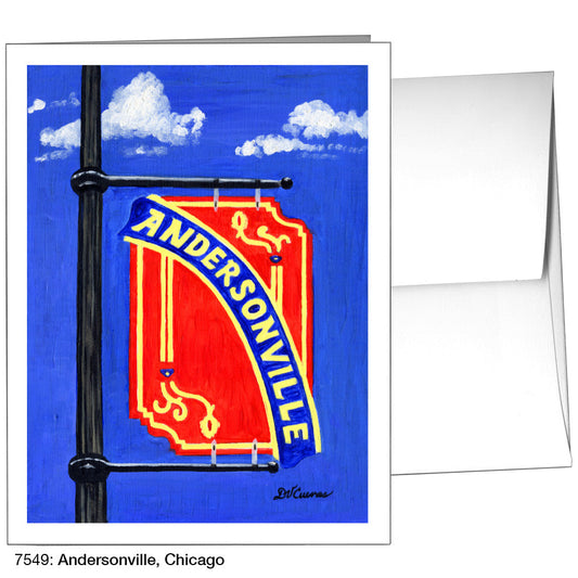 Andersonville, Chicago, Greeting Card (7549A)