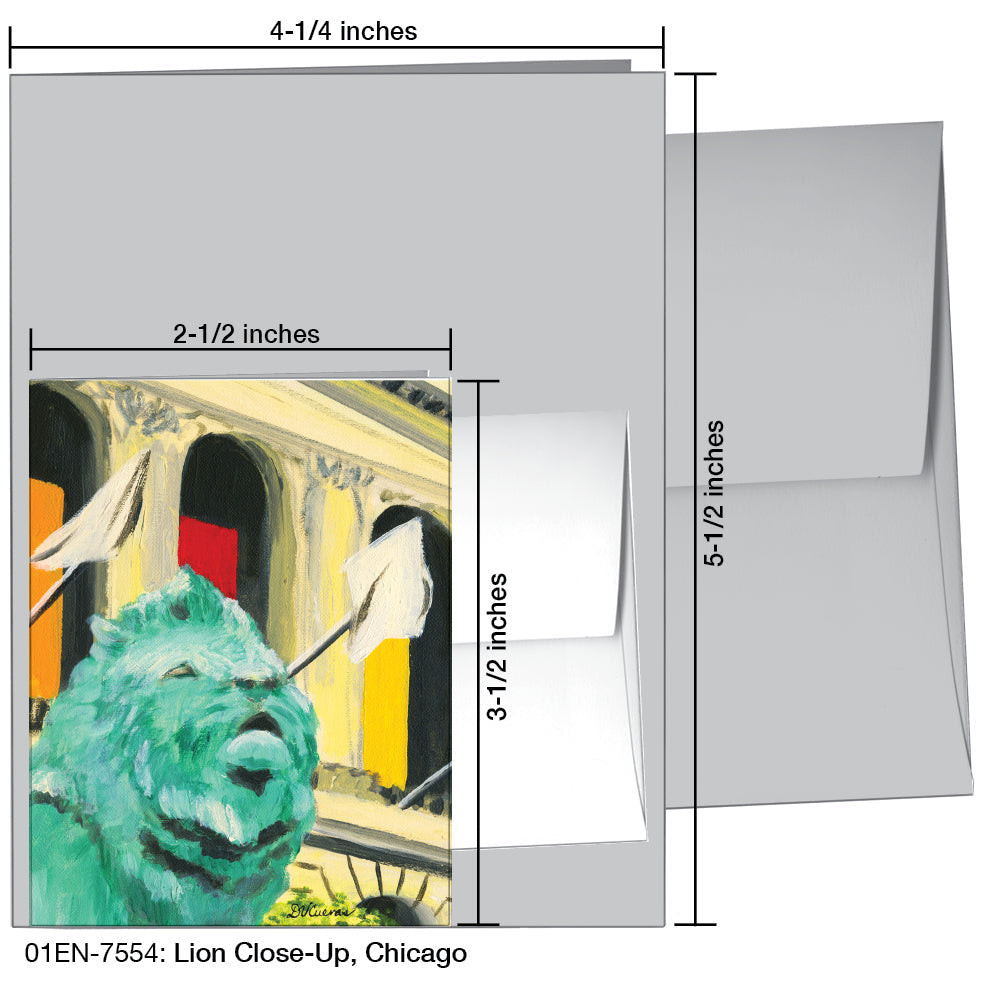 Lion, Chicago, Greeting Card (7367AA)