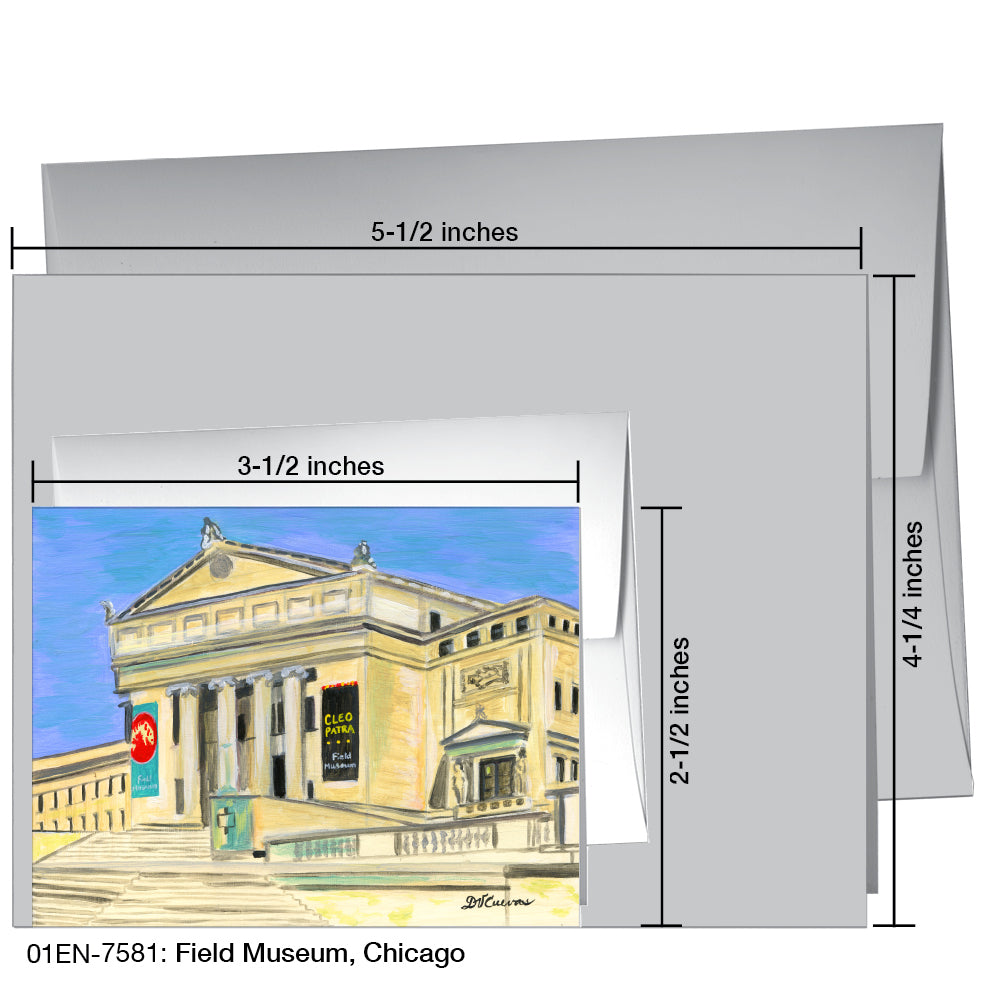 Field Museum, Chicago, Greeting Card (7581A)