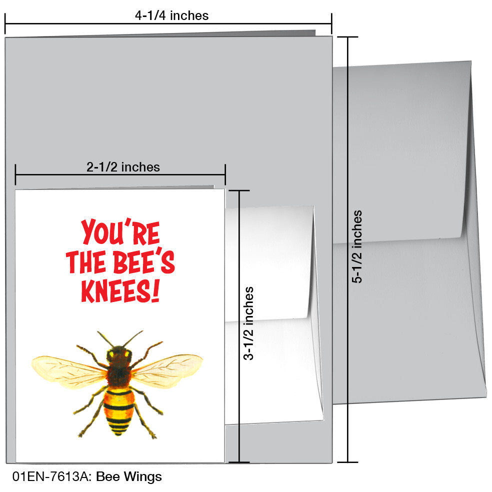 Bee Wings, Greeting Card (7613A) - Arte House