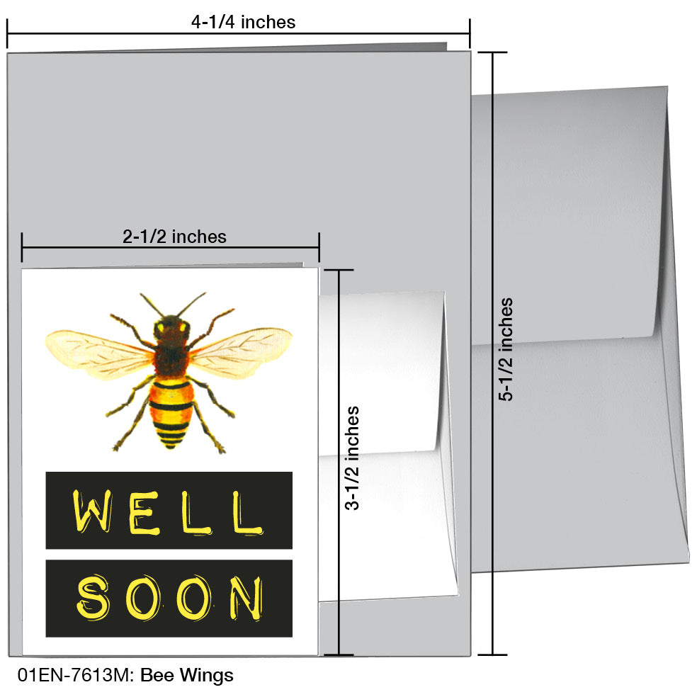 Bee Wings, Greeting Card (7613M) - Arte House