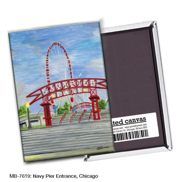 Navy Pier Entrance, Chicago, Magnet (M-7619A) - Arte House