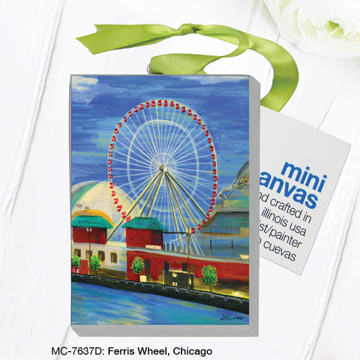 Ferris Wheel, Chicago, Mini Canvas (MC-7637D) - Arte House