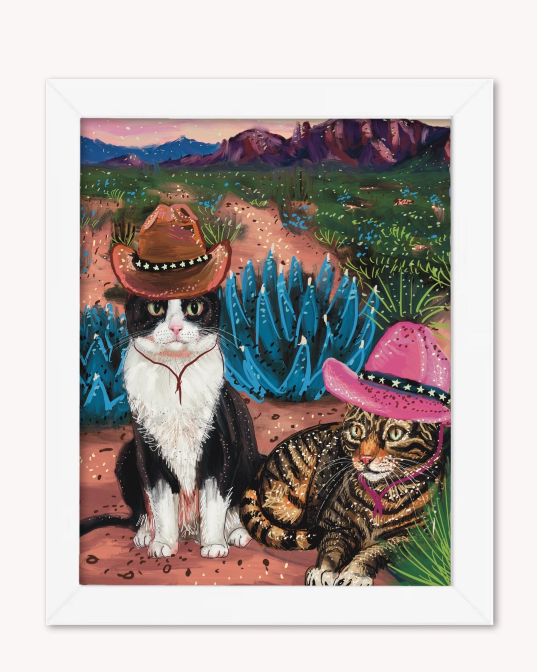 Cowboy Cats Print - Arte House