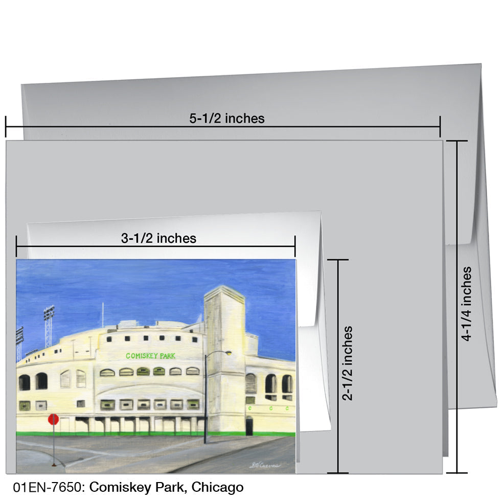 Comiskey Park, Chicago, Greeting Card (7650A)