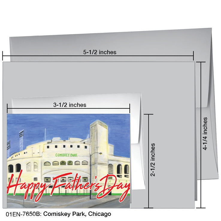 Comiskey Park, Chicago, Greeting Card (7650B) - Arte House