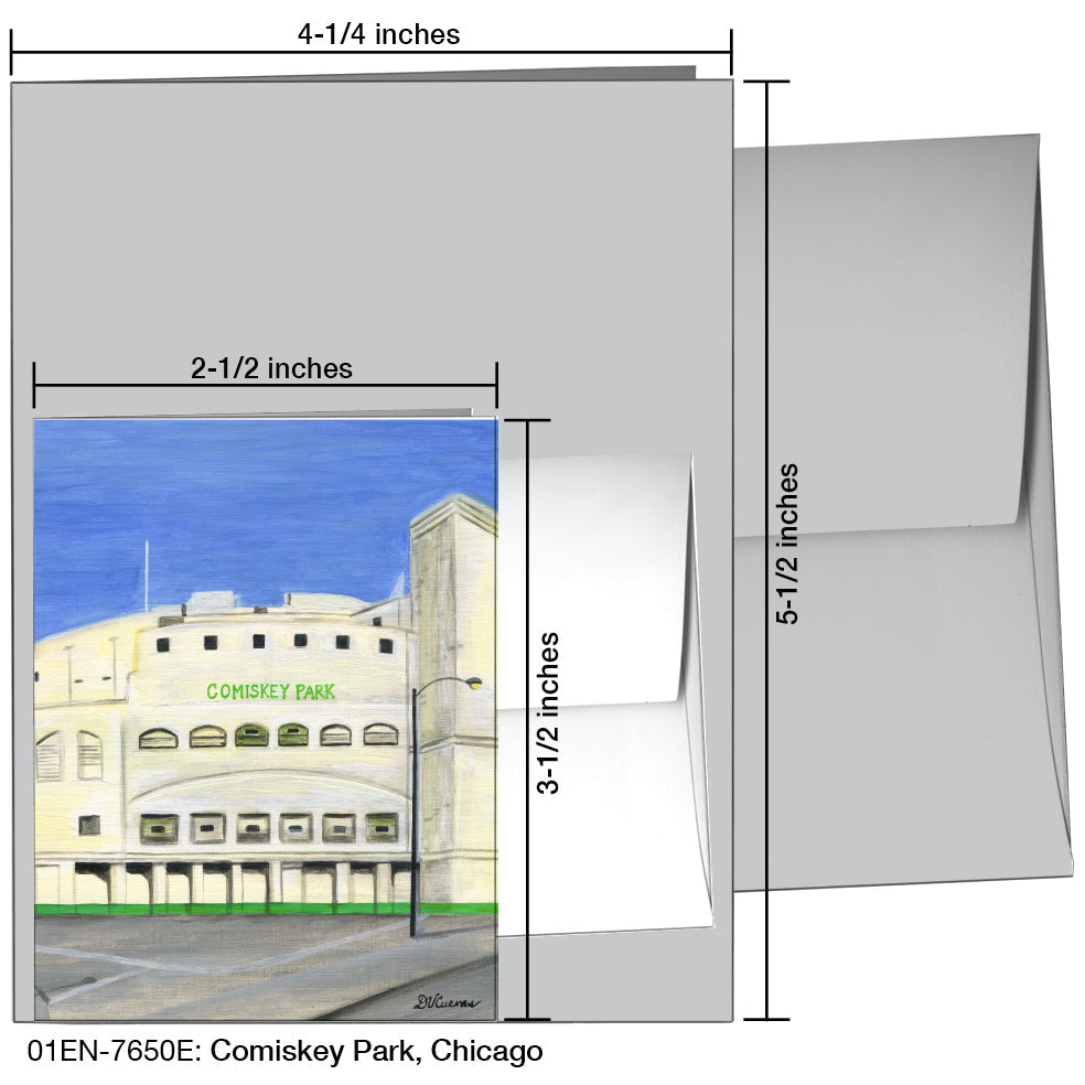 Comiskey Park, Chicago, Greeting Card (7650E) - Arte House