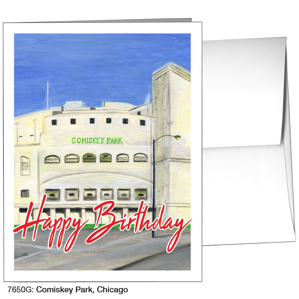 Comiskey Park, Chicago, Greeting Card (7650G) - Arte House
