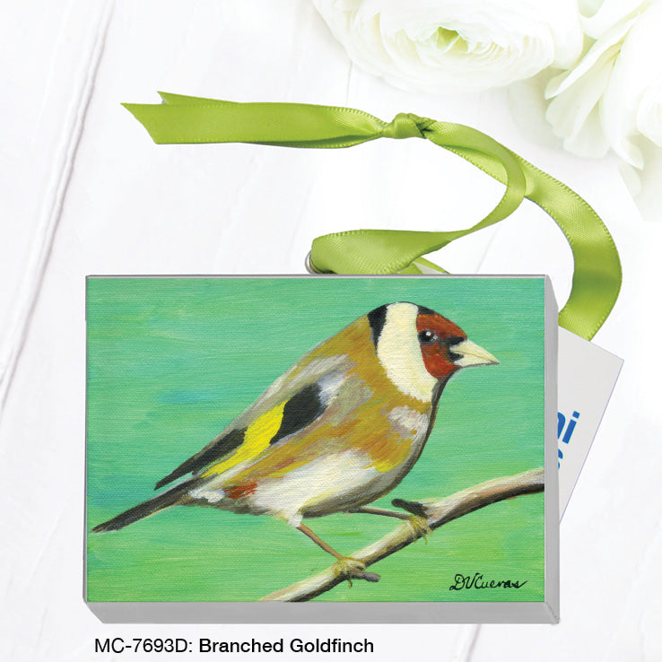 Branched Goldfinch, Mini Canvas (MC-7693D) - Arte House