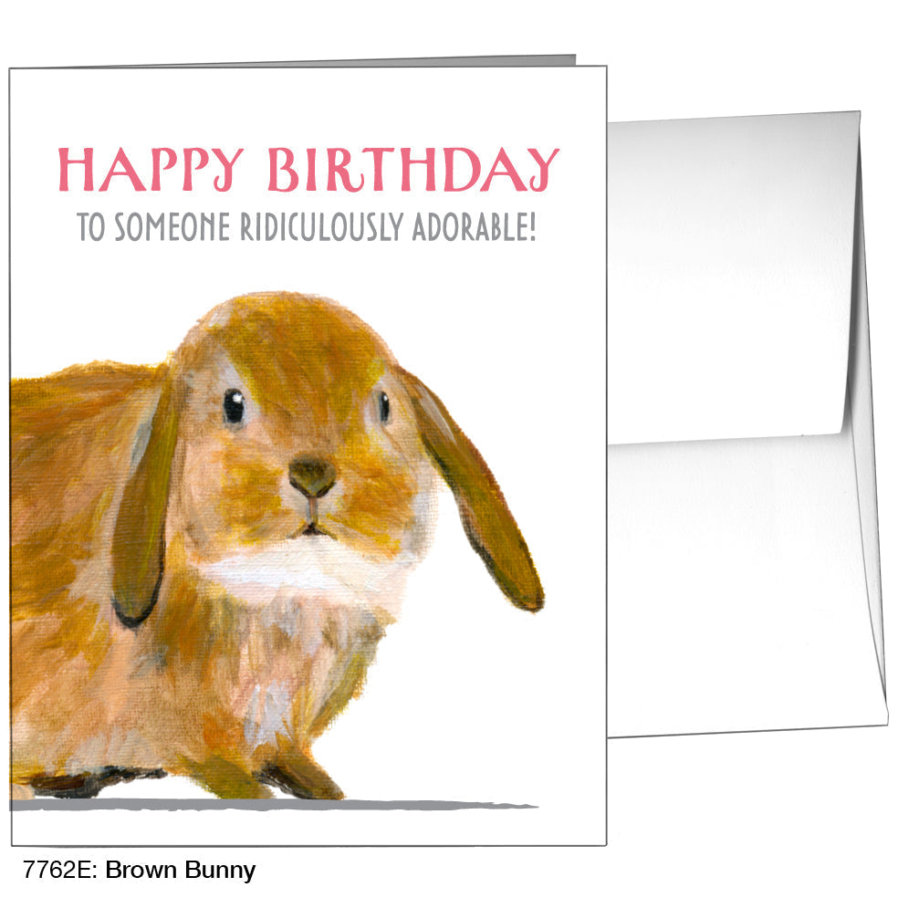 Brown Bunny, Greeting Card (7762E) - Arte House