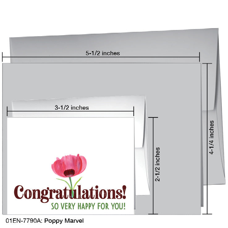 Poppy Marvel, Greeting Card (7790A) - Arte House