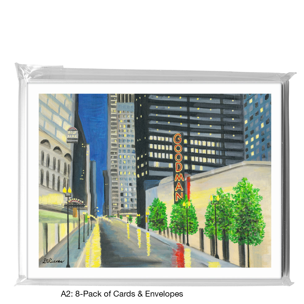 Goodman Theater, Chicago, Greeting Card (7837A) - Arte House