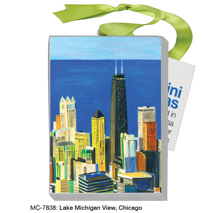 Lake Michigan View, Chicago, Mini Canvas (MC-7838A) - Arte House