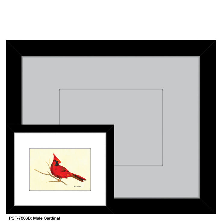 Male Cardinal, Print (#7866B) - Arte House