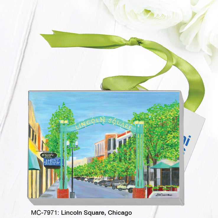 Lincoln Square, Chicago, Mini Canvas (MC-7971A) - Arte House