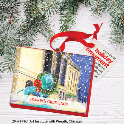 Art Institute with Wreath, Chicago, Ornament (OR-7979C)