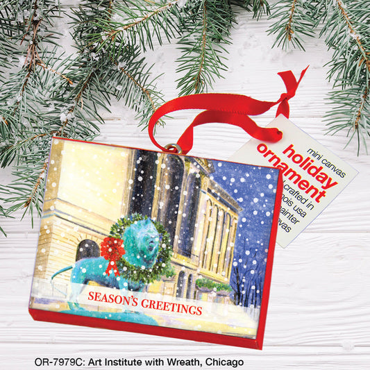 Art Institute with Wreath, Chicago, Ornament (OR-7979C)