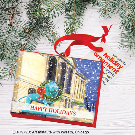 Art Institute with Wreath, Chicago, Ornament (OR-7979D)