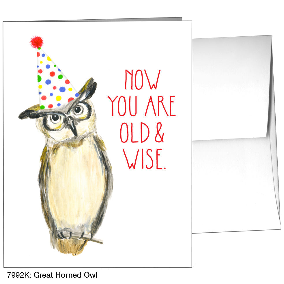 Great Horned Owl, Greeting Card (7992K) - Arte House