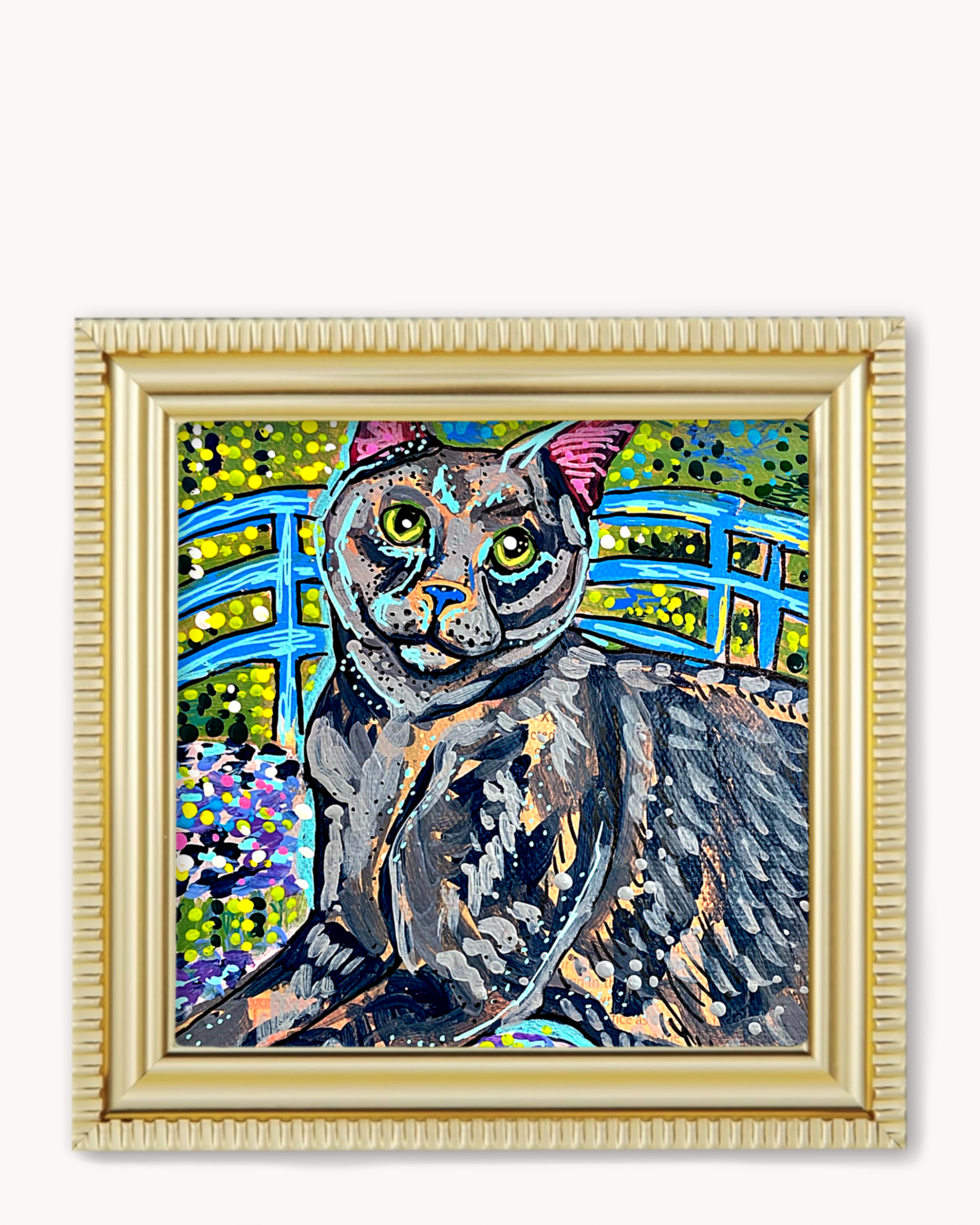 Monet’s Pond Cat Magnet ( Medium ) - Arte House