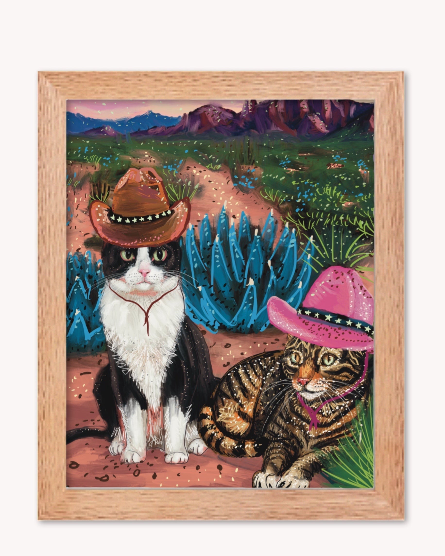 Cowboy Cats Print - Arte House