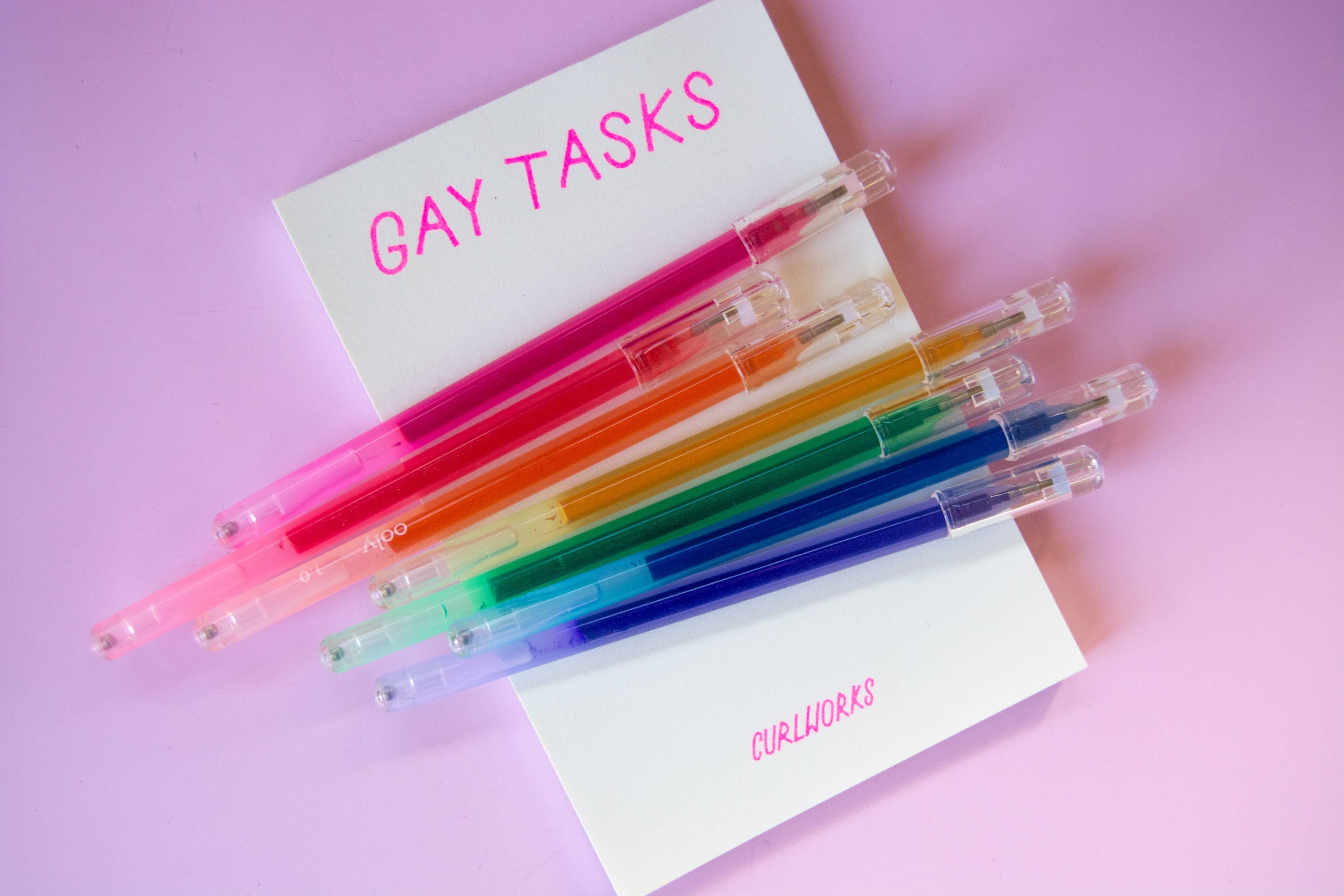 Gay Tasks Risograph Memo Pad