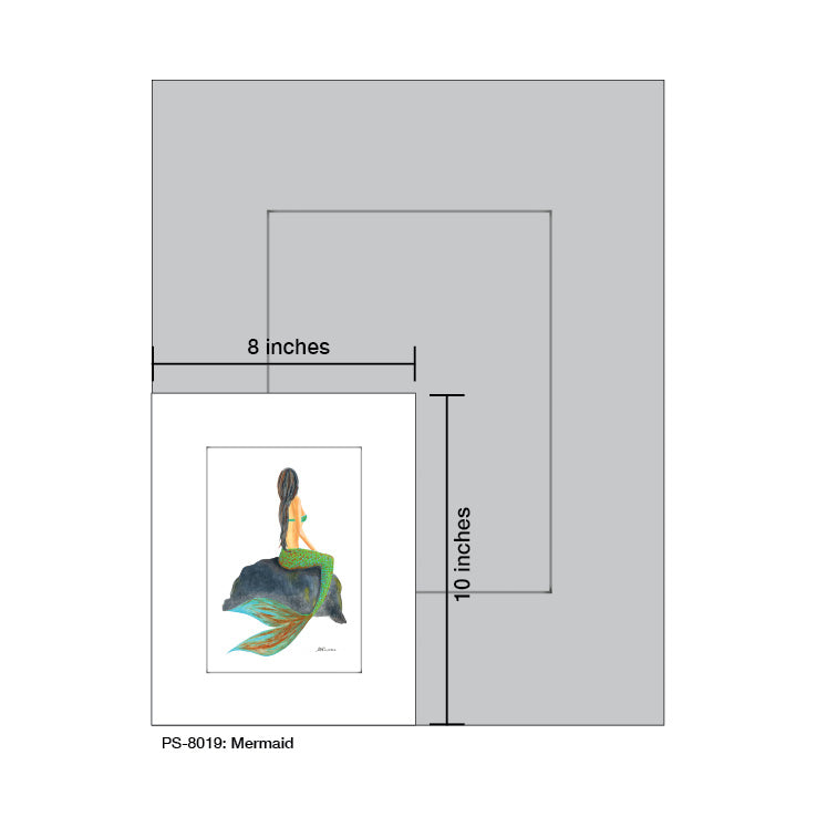 Mermaid, Print (#8019B) - Arte House