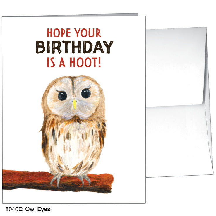Owl Eyes, Greeting Card (8040E) - Arte House