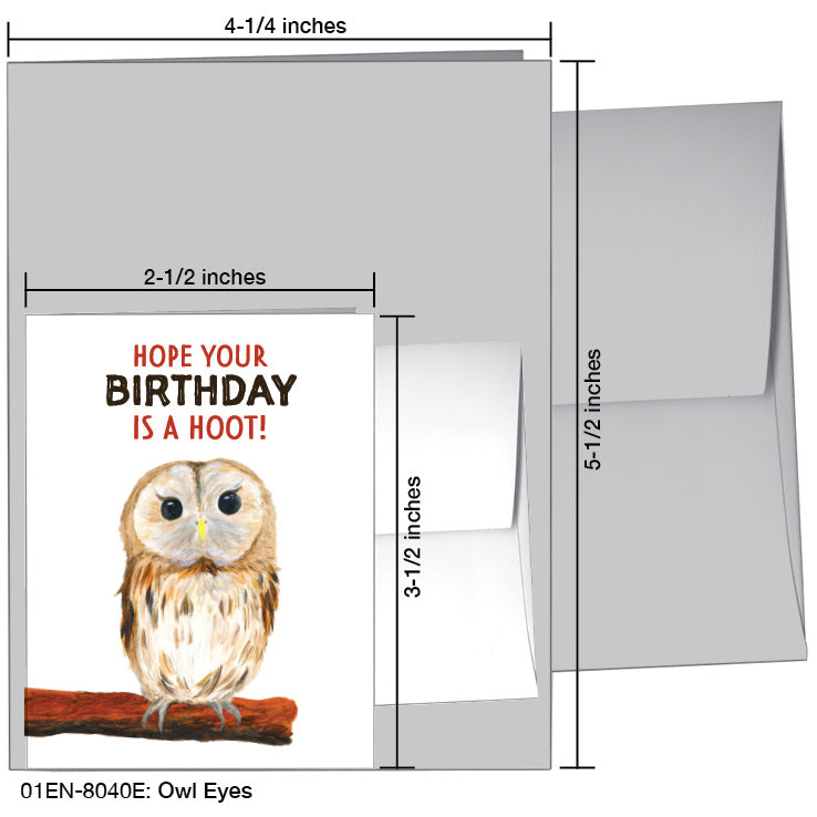Owl Eyes, Greeting Card (8040E) - Arte House