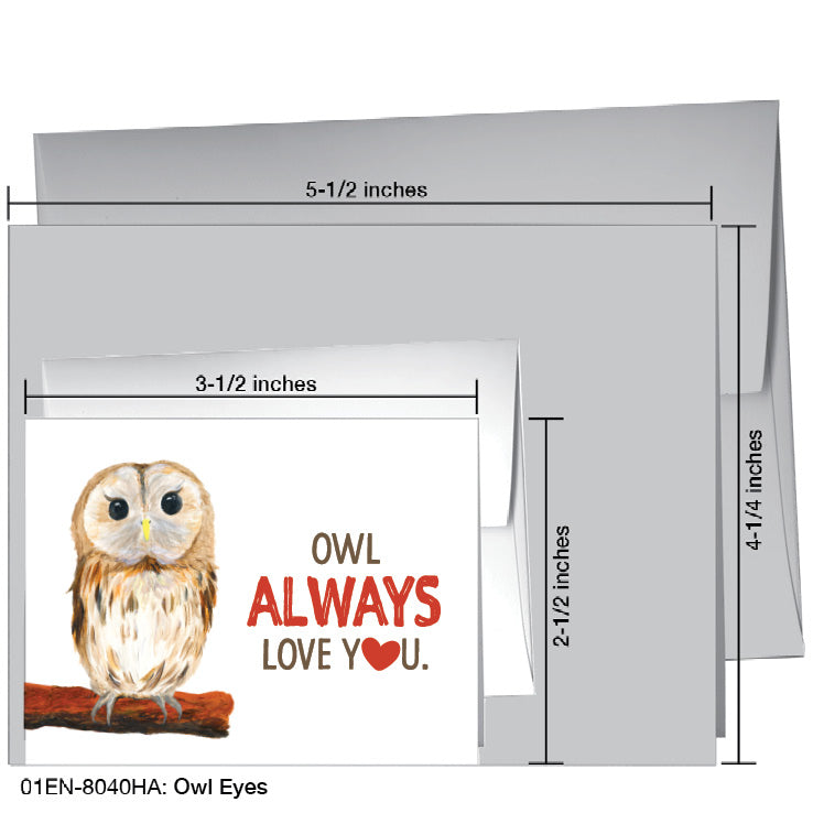 Owl Eyes, Greeting Card (8040HA)