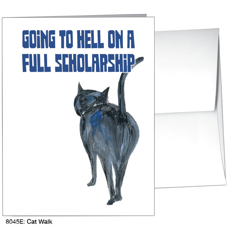 Cat Walk, Greeting Card (8045E)