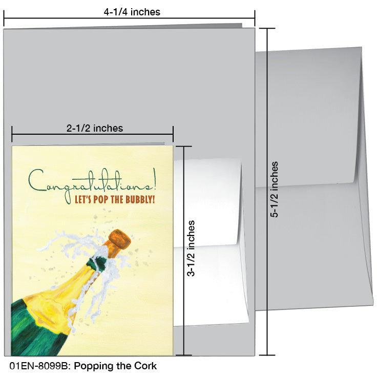 Popping the Cork, Greeting Card (8099B) - Arte House
