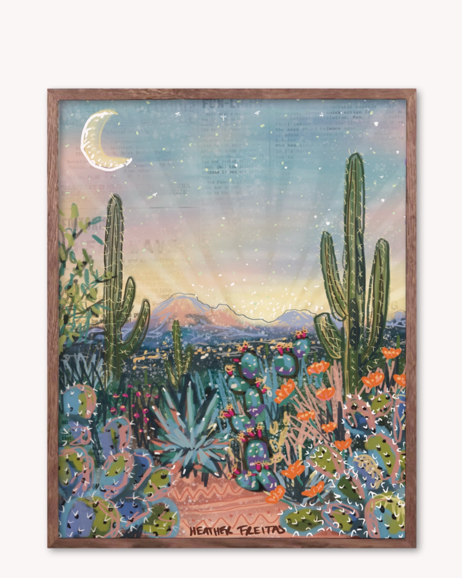 Sun Beams Print - Arte House