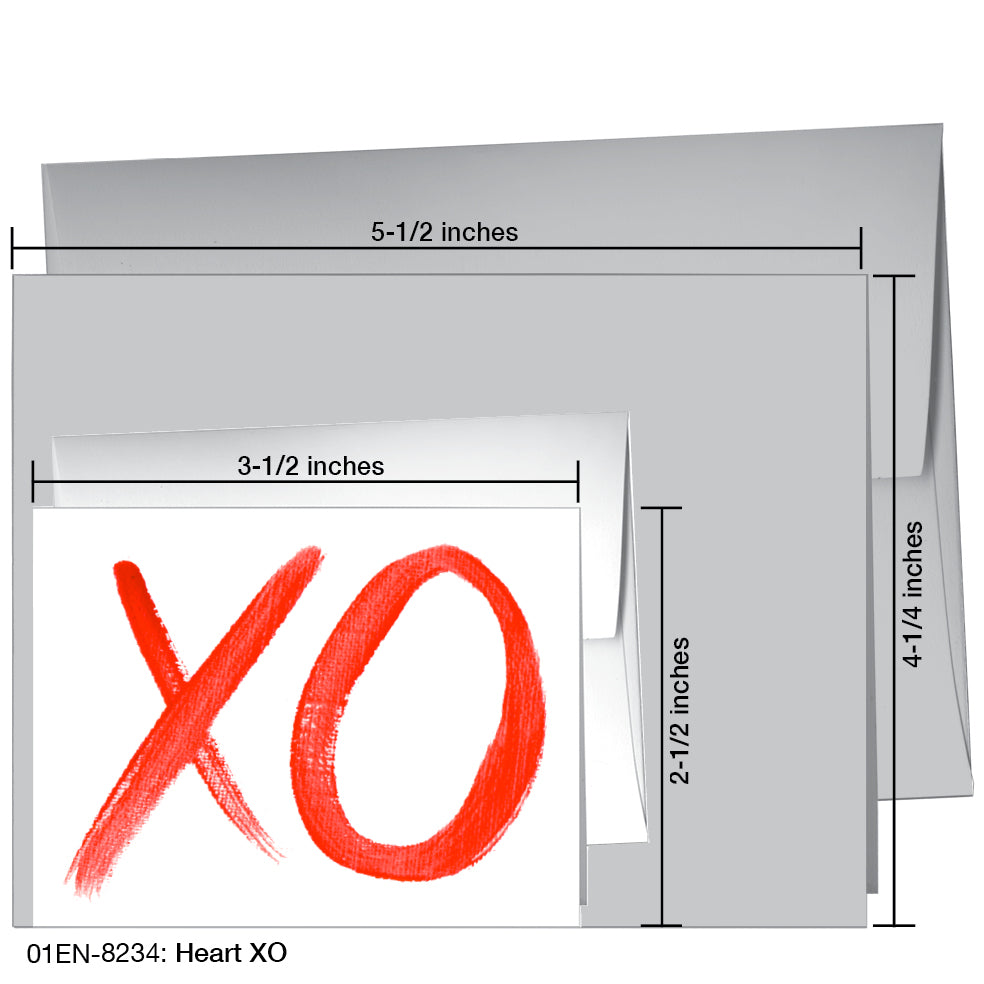 Heart XO, Greeting Card (8234A) - Arte House