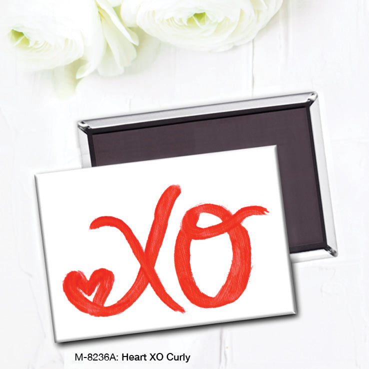 Heart XO Curly, Magnet (M-8236A) - Arte House