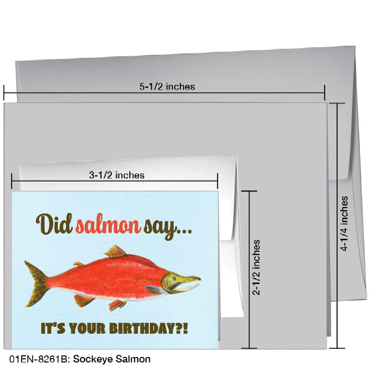 Sockeye Salmon, Greeting Card (8261B) - Arte House