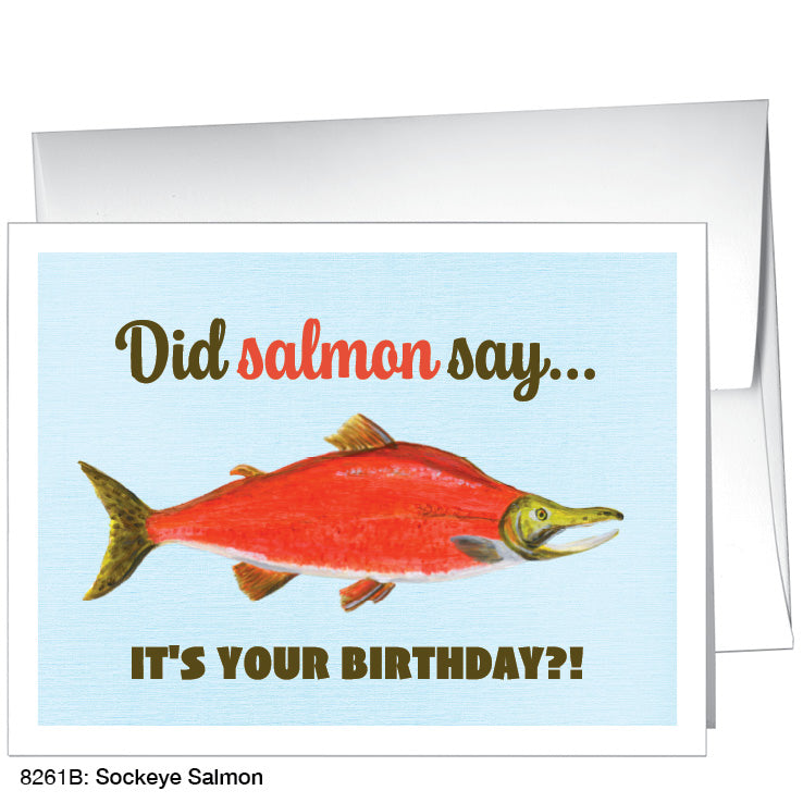 Sockeye Salmon, Greeting Card (8261B) - Arte House