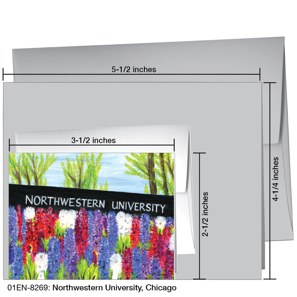 Northwestern University, Chicago, Greeting Card (8269A) - Arte House