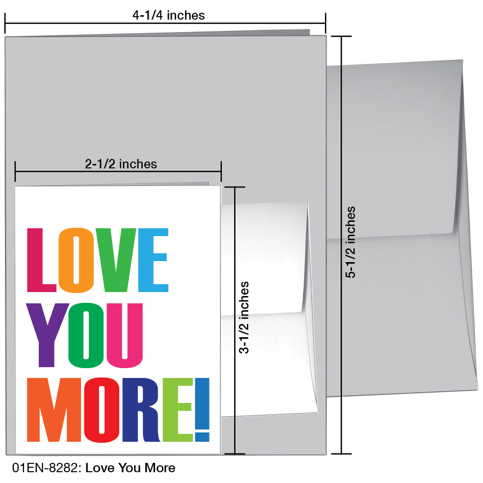 Love You More, Greeting Card (8282A)