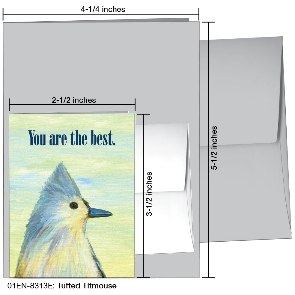 Tufted Titmouse, Greeting Card (8313E) - Arte House