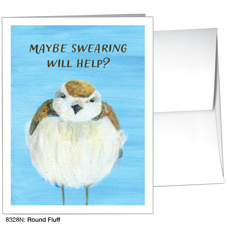 Round Fluff, Greeting Card (8328N)
