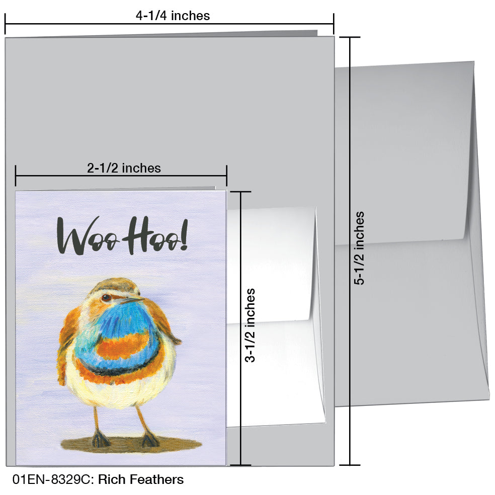 Rich Feathers, Greeting Card (8329C) - Arte House